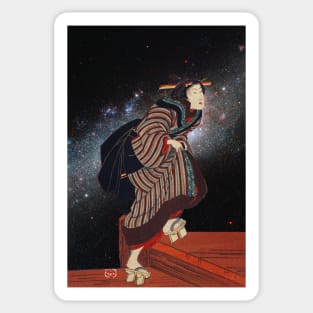 Kuniyoshi in Space - Galaxy Sticker